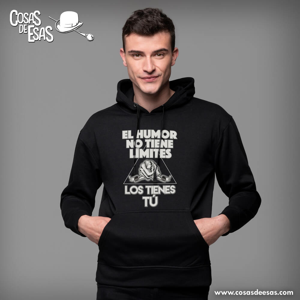 El humor no tiene límites Hoodie de hombre