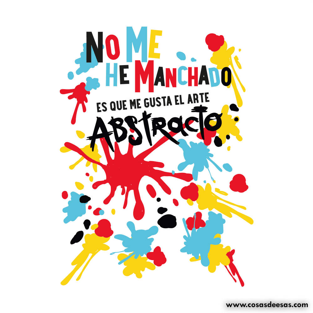 No me he manchado, es que me gusta el arte abstracto Hoodie de niño/a