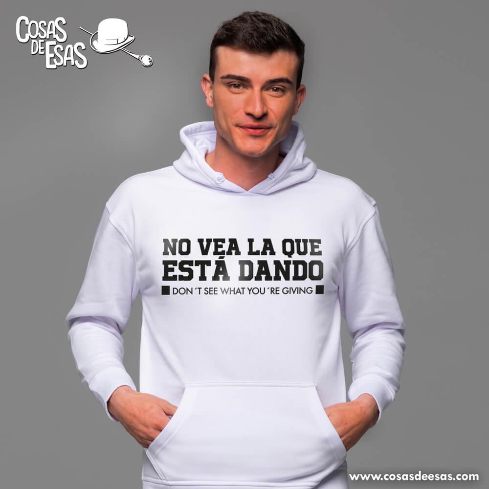 No vea la que está dando Hoodie de hombre