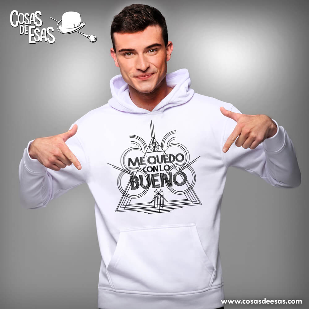 Me quedo con lo bueno Hoodie de hombre