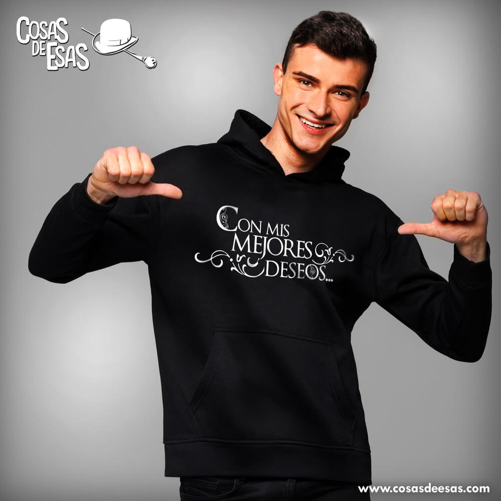 Con mis mejores deseos... Hoodie de hombre