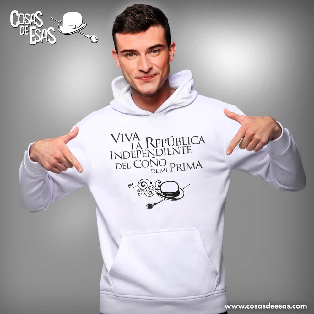 Viva la república Hoodie de hombre