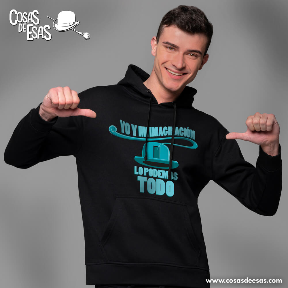 Yo y mi imaginación Hoodie de hombre