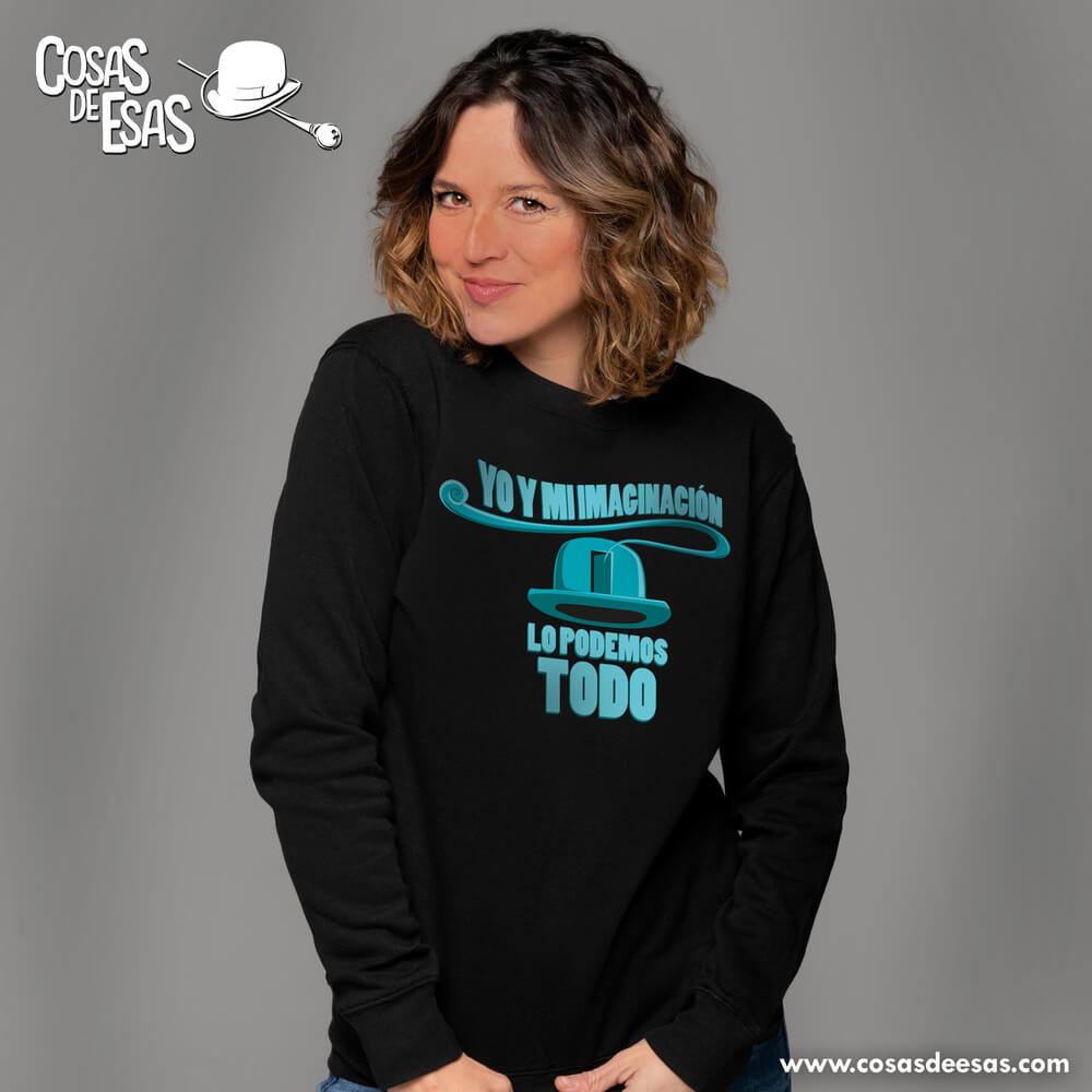 Yo y mi imaginación Sudadera de mujer