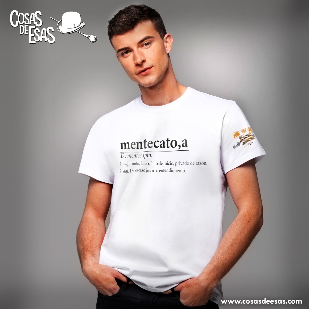 Camiseta de Hombre Mentecato/a - Cosas de Esas