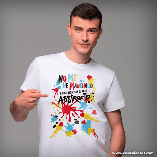 No me he manchado, es que me gusta el arte abstracto Camiseta de hombre