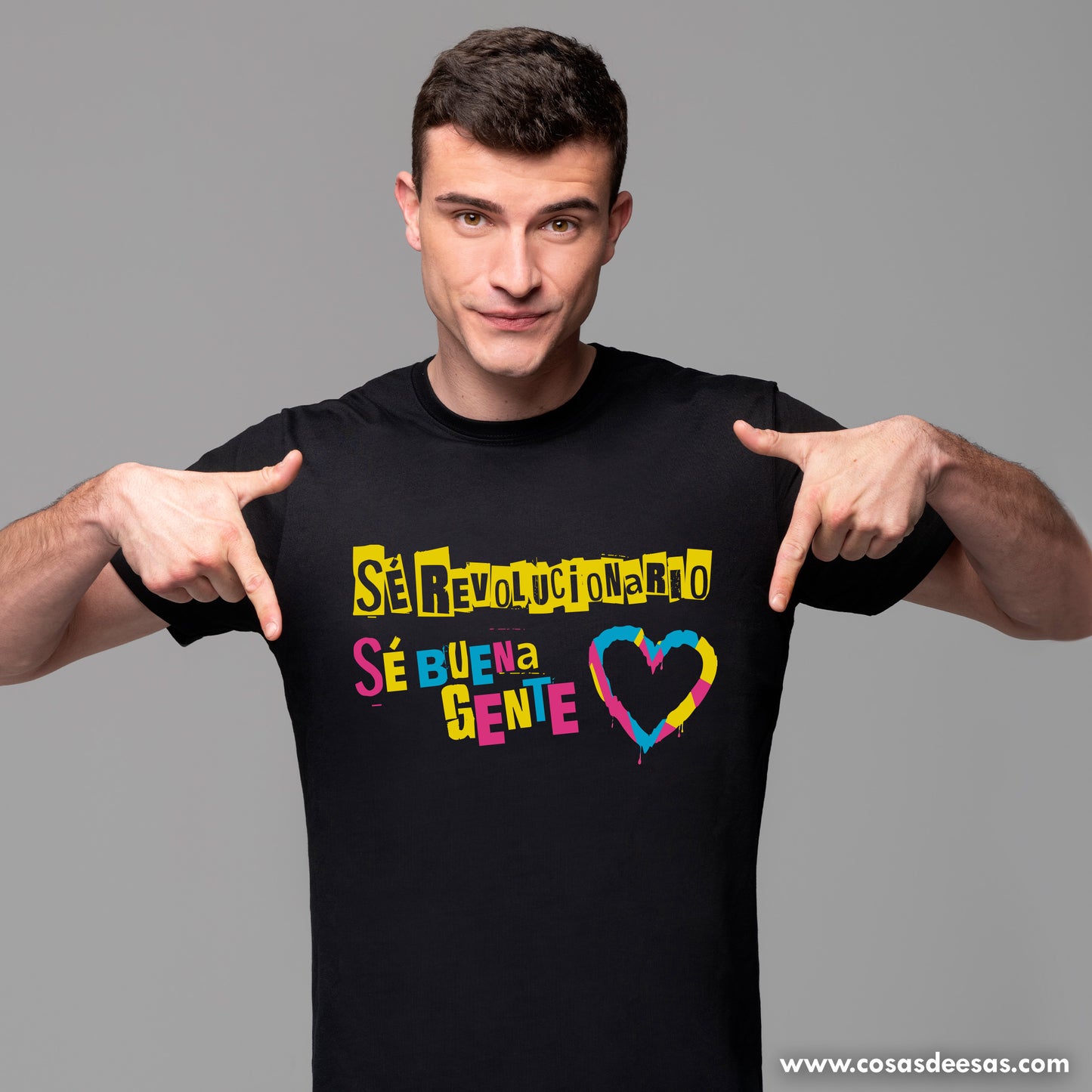 Sé revolucionario, sé buena gente Camiseta de hombre