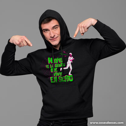 Huye de la gente que vive en serio Hoodie de hombre